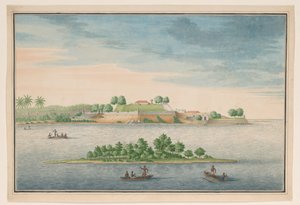 Ansicht der Nordseite des Forts in Kalutara