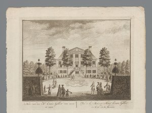 Ansichten des Anwesens von Esaie Gillot