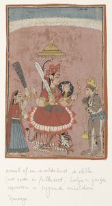 Göttin Durga und Hanuman von Anonymous