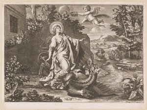 Heilige Margaretha und der Drache