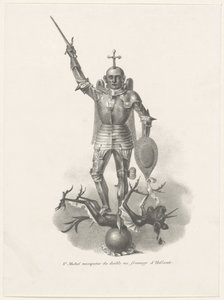Heiliger Michael besiegt den Teufel mit holländischem Käse, 1830