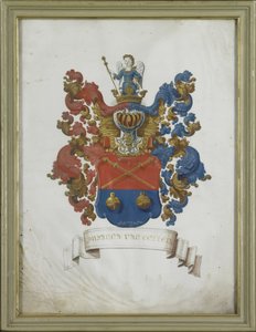 Das Wappen von Susanna van Collen (1692-1745), Ehefrau von Jacob Feitama