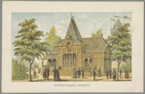 Internationales Weinhaus auf der Weltausstellung in Amsterdam, 1883