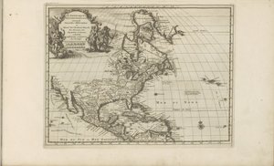 Karte von Mittel- und Nordamerika (Les Indes Orientales et Occidentales et autres lieux)