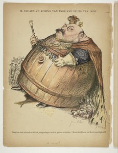 Karikatur von Eduard VII (König des Vereinigten Königreichs)