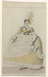 La Belle Assemblee, 1. Juli 1808, Nr. 32: Das Hofkleid von Anonymous