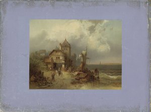 Landschaft am Meer nach einem Gemälde
