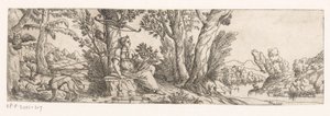Landschaft mit Diana und ihren Jagdhunden von Anonymous
