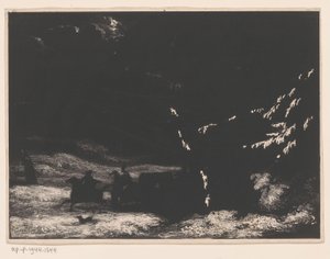 Landschaft mit Reitern