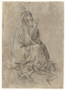 Maria am Fuß des Kreuzes von Anonymous