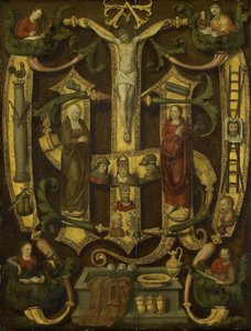 Monogramm Christi kombiniert mit den Leidenswerkzeugen von Anonymous