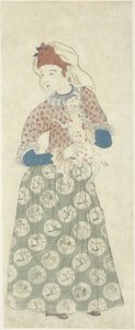 Niederländische Frau mit ihrem Hund