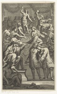Empfang von Cornelis de Bruyn als neues Mitglied der Bentvueghels von Anonymous