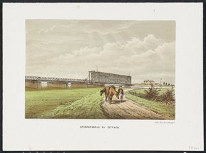 Alte IJsselbrücke bei Zutphen, 1865 von Anonymous