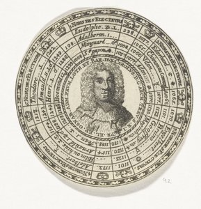 Münze mit dem Porträt von Erzbischof Johann Hugo von Orsbeck und den Namen der Kurfürsten von Trier