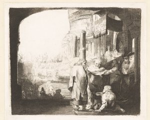 Petrus und Johannes heilen den Lahmen am Tempeltor