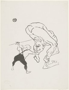 Porträt der Brüder Marco im Kabarett Folies-Bergère (Detail) von Anonymous