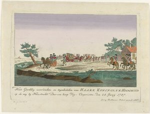Prinzessin von Oranien in Goejanverwellesluis aufgehalten, 1787 von Anonymous