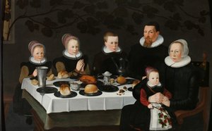Wohlhabende calvinistische Familie