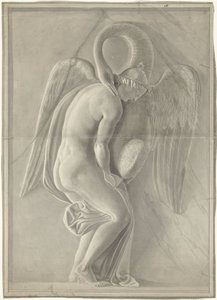 Relief mit Leda und dem Schwan