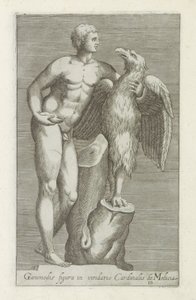 Skulptur von Jupiter als Adler mit Ganymedes von Anonymous