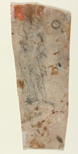 Skizze einer gepanzerten männlichen Figur