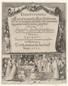 Spottdruck auf die römische Transsubstantiationslehre, 1612 von Anonymous