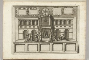 Szene mit Tugenden und Lastern, 1594 von Anonymous