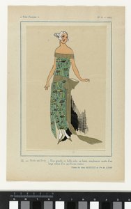 Très Parisien, 1923, Nr. 6: 12.- Abend im Juni. - Ein großes und schönes Kleid...