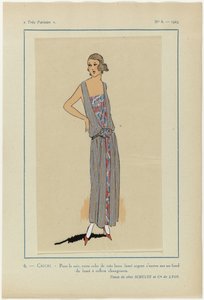 Très Parisien, 1923, Nr. 6: 6.- CRICRI. - Für den Abend, dieses Kleid... von Anonymous