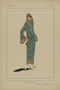 Très Parisien, 1923, No 7: 7. - FRILEUSE. - Très élégant manteau... von Anonymous