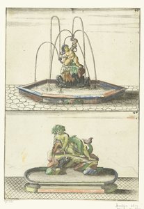 Zwei Brunnen übereinander
