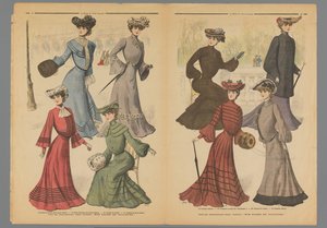 Zwei Seiten aus La Mode du Petit Journal, 10. November 1902