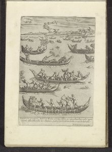 Venezianische Adelige jagen auf Vögel