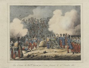 Eroberung des Forts Saint-Laurent, 1832 (Angriff auf das Fort St. Laurent durch die französische Armee, 14. Dezember 1832) von Anonymous