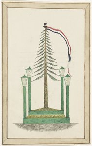 Freiheitsbaum in Middelburg, 1795 von Anonymous