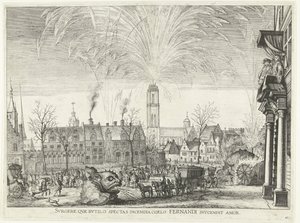 Feuerwerk; Einzug von Ferdinand in Gent im Jahr 1635