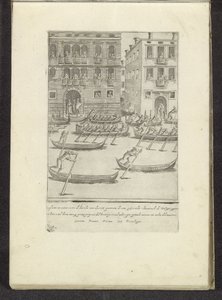 Wettbewerb von Gondeln und Ruderbooten, Venedig
