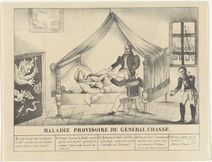 Krankenzimmer von General Chassé, 1830 von Anonymous