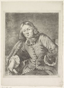 Sitzender junger Mann