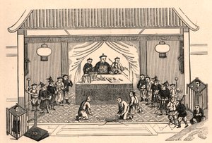 Christenverfolgung: Vorbereitungen für das Martyrium des französischen Missionars Augustus Chapdelaine (1814-1856) in Sy-lin-hien in China am 27. Februar