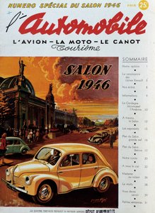 Titelblatt von „Das Automobil“ veröffentlicht anlässlich der Autoshow 1946. Private Sammlung von Anonymous Anonymous