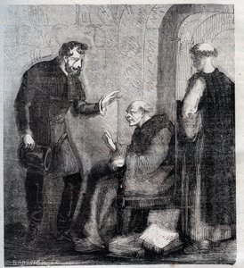 Diogo Inácio de Pina Manique (1733-1805) portugiesischer Richter - Er greift die portugiesische Freimaurerei an - Gravur von 1879 in „Histoire des sociétés secrètes, politiques et religieuses“ von Pierre Zaccone (1817-1895)