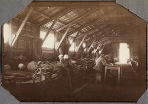 Erster Weltkrieg 1914-1918: Baracken verwundeter französischer Kriegssoldaten in Couville im Ärmelkanal, Untere Normandie, Frankreich. Anonyme Fotografie Mai 1917. Private Sammlung, Stella. von Anonymous Anonymous