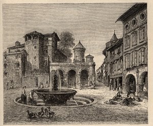 Gaillac - Tarn - Okzitanien - Gravur in „PATRIE - DESCRIPTION PICTURESQUE DE LA FRANCE EN 6 VOLUMES BY LUCIEN HUARD - Ende 19. Jahrhundert