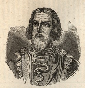 Galeas I. Visconti - Galeazzo I. Visconti - Galeazzo Primo Visconti - 1277-1328 - Gravur