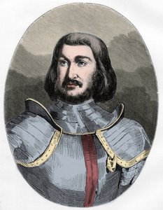Gilles de Laval, Herr von Rais (1404-1440) - Porträt von Gilles de Rais (Retz oder Rays) (1404-1440), Waffenbruder von Jeanne d