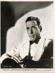 Humphrey Bogart (1899-1957) im Film Casablanca von Michael Curtiz, Anonym von Anonymous Anonymous