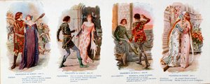 Illustrationen für „Francesca da Rimini“, Oper von Zandonai