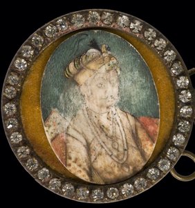 Porträt von Akbar dem Großen (1542-1605), Mogulkaiser